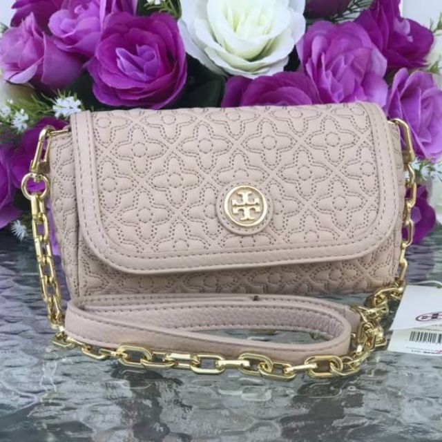Tory Burch Bryant Quilted Small Cross Body Bag แท้ล้าน% | Shopee Thailand