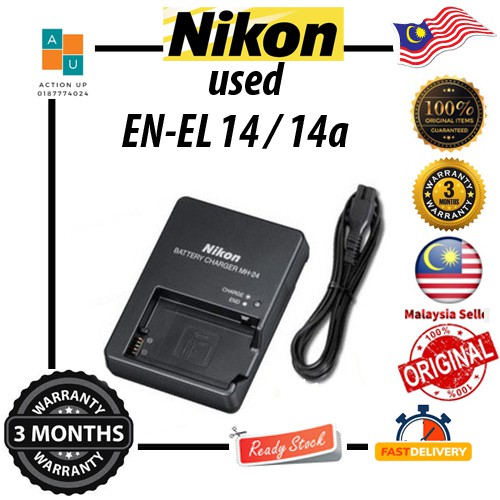 กล้อง Nikon EN-EL14 / 14A P7100 P7000 D5100 D5200 D5300 D5500 D5600 D3100 D3200 D3300 D3400 D3500 (ม