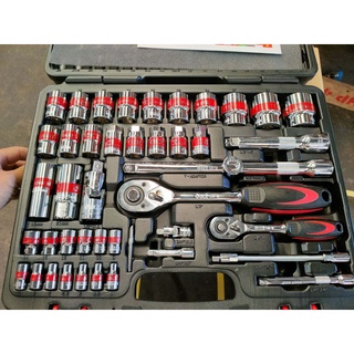 🔥โค้ดINC3LEL3ลด30฿บล็อคชุด 1/4 และ 1/2 นิ้ว 97 ตัว/ชุด Socket Wrench Set ยี่ห้อ ACT รุ่น ACT-4897E