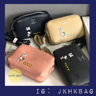 Anello x Peanuts pu boston bag สะพายข้าง