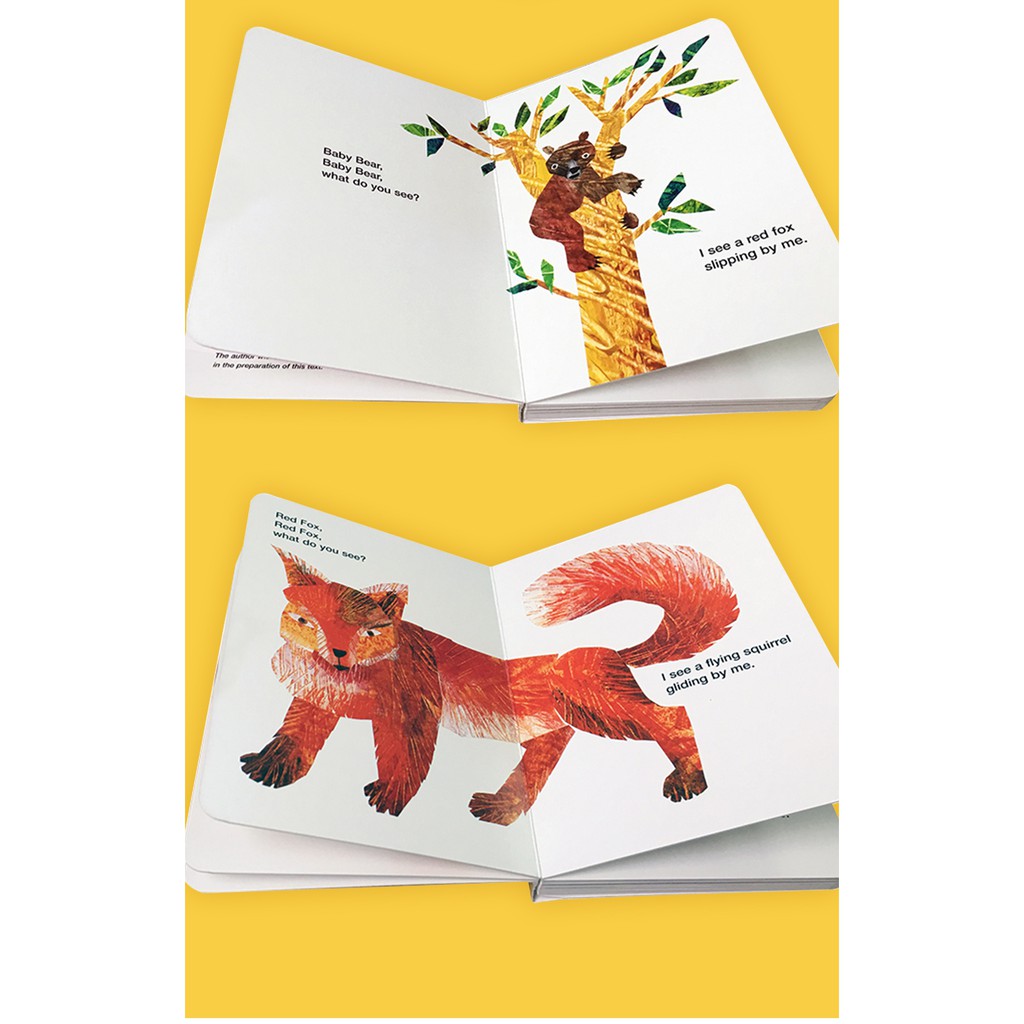 หมีขั้วโลกน้ำตาล / แพนด้า / เด็กหมีคุณเห็นอะไร? หนังสือกระดานหนังสือหนังสือสำหรับเด็กทารก Brown Bear Note:Velcro Sticker Book - รูปที่ 4