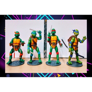 Model Ninja Turtles นินจาเต่า 4ตัว สูง18cm. #ปอ ปริน