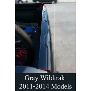 (1ชิ้น) กันรอยท้ายกระบะ ฟอร์ด เรนเจอร์ 2012 2015 2016 - 2021 ชายบันไดท้าย สีเทา gray wildtrak FORD RANGER PX/T6 ของแต่ง