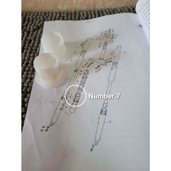 suzuki k125 ปอกรองสปริง