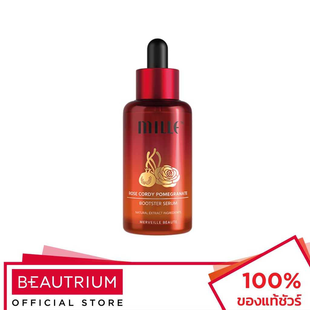 MILLE Rose Cordy Pomegranate Booster Serum เซรั่มบำรุงผิวหน้า 50ml