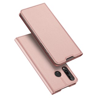 Huawei Y6P พลิกปลอกปลอกอ่อนนุ่ม DUX DUCIS กระเป๋าสตางค์หนังพลิกกรณีที่มีกระเป๋า TPU Back Cover Stand Card Pocket Magnetic Leather Case