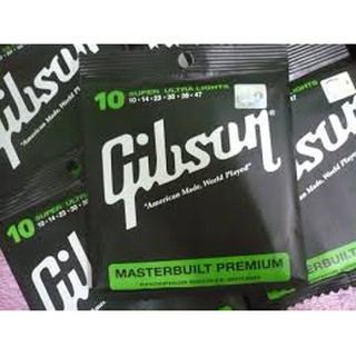 สายกีต้าร์โปร่ง Gibson(กิบซัน) เบอร์ 10 ของแท้ 100%