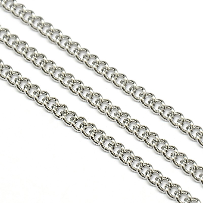 โซ่สแตนเลส 304 (เหล็กกล้าไร้สนิม) มีแบบ twist, curb, cable ยาว 1 เมตร