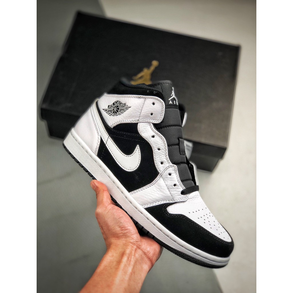 adidas Air Jordan 1 Mid black and white panda | Shopee Thailand