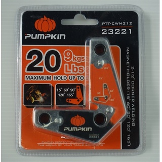 Pumpkin แม่เหล็กจับฉากงานเชื่อม 2-1/2" (15°/60°/ 90°/120°/ 165°) PTT-CWM212 (23221)