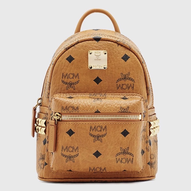 👑ผ่อน0%~แท้100%👑 MCM STARK BEBE BOO BACKPACK - COGNAC ใช้เป็นเป้ / ครอสบอดี้ได้