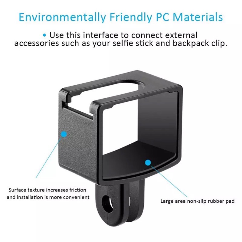 Telesin Fixed Frame Expansion Adapter Mount External Accessory For Osmo Pocket / Pocket2 Gimbal Camera