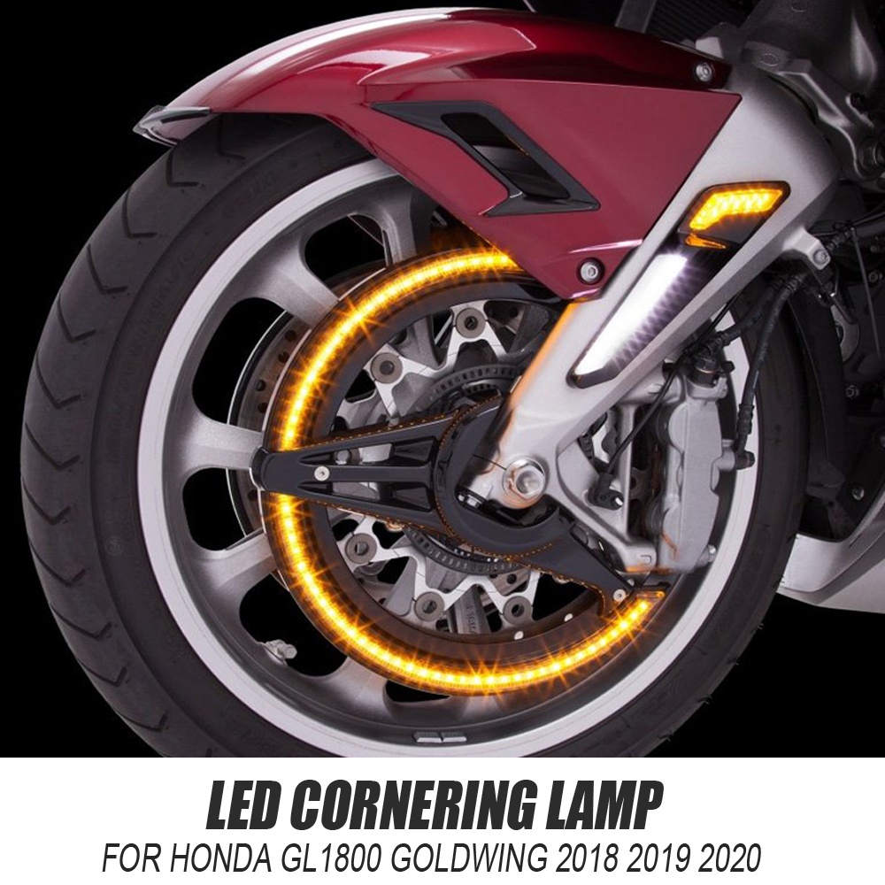 ปรับโฉม&New GL1800 Motorcycle LED Fork Mounted NAV Lights and Rotor