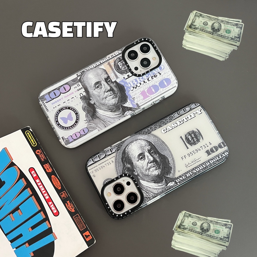 ตลกสร้างสรรค์ USD USA Dollars เงินสดเงิน Soft Case Cover Casing ใช้งานร่วมกับ iPhone 16 Pro Max Plus