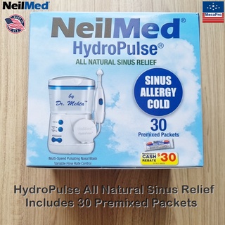 NeilMed® HydroPulse All Natural Sinus Relief Multi Speed Pulsating Nasal Wash with 30 Premixed Packets อุปกรณ์ล้างจมูก