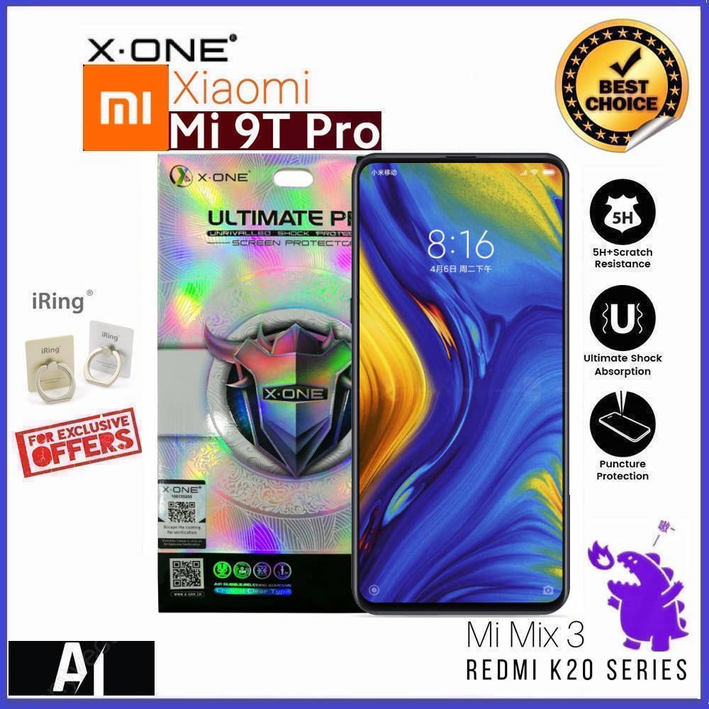 X-ONE สุดยอด PRO SERIES การป้องกันหน้าจอสําหรับ XIAOMI K20 K20 PRO MI 9T MI 9T PRO