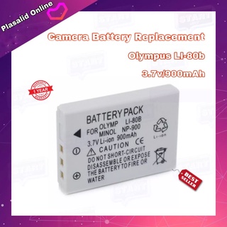 แบตกล้อง Camera Battery Olympus LI-80B / NP-900 (3.7v/900mAh) Li-ion Battery สินค้ารับประกัน 1 ปี