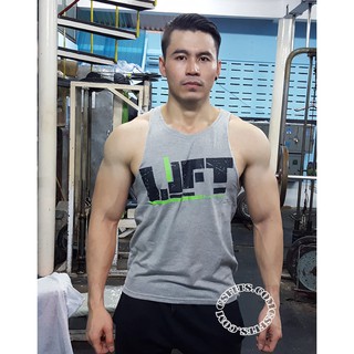 เสื้อกล้ามเล่นเวทฟิตเนส LIFT สีเทา