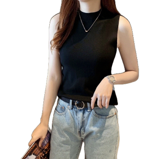 โปรโมชั่น : ส65 เสื้อกล้ามคอเต่าแขนกุด ผ้าไหมพรม
