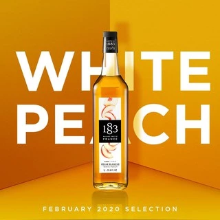1883 น้ำเชื่อมกลิ่นไวท์พีช | WHITE PEACH SYRUP 1000 ml. (SKU 5938)