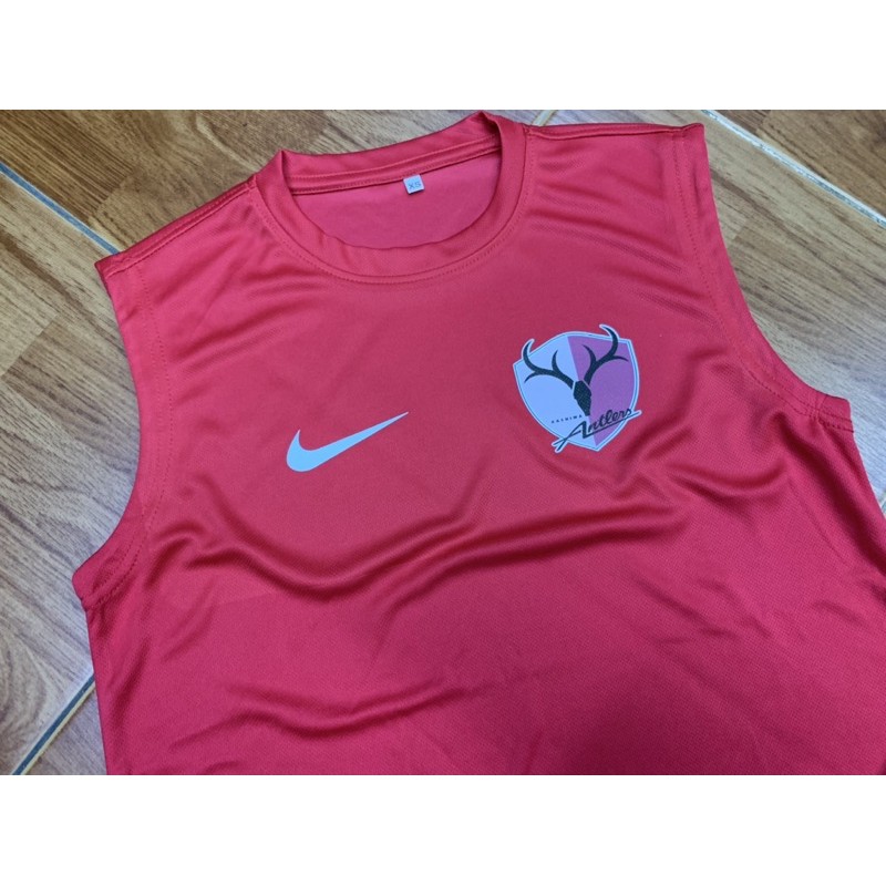 เสื้อกีฬาแขนกุด ผ้าไมโครไฟเบอร์ ลายกวาง Kashima Antlers (DX1)