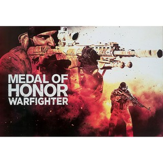 โปสเตอร์ เกม Medal of Honor Warfighter (2012) POSTER 24”x35” Inch War Games Series First-Person Shooter