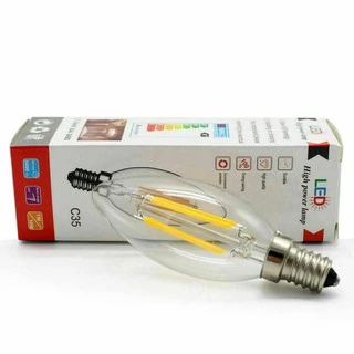หรี ่ แสงได ้ E14 2W 4W 6W 220V Edison COB Filament Retro LED Light Candle/Flame หลอดไฟโคมไฟโคมระย ้ า