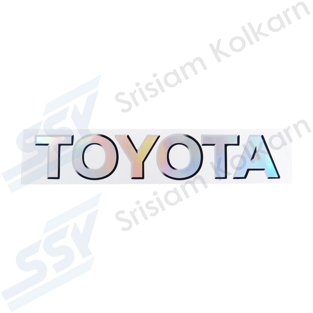 OEM สติกเกอร์ฝาท้าย TIGER02_D4D รง. "TOYOTA"