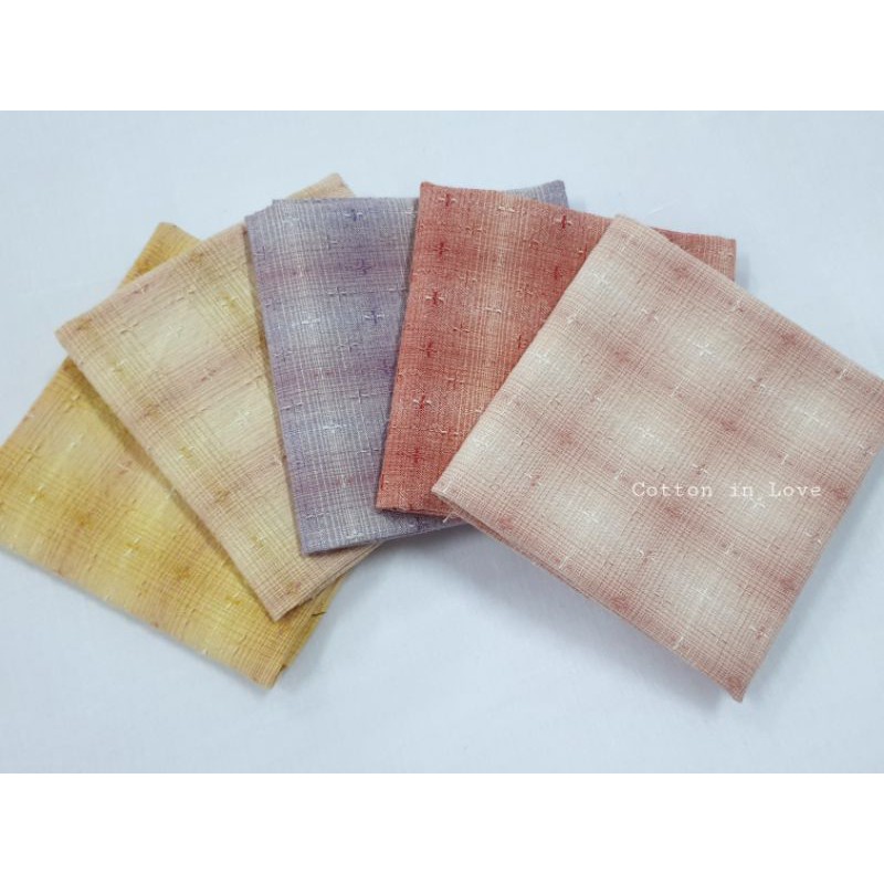 ผ้าทอสีหวาน สำหรับงานควิลท์ ขายแยกชิ้น ขนาด 1/4ม. หรือ50×70ซม. (C547)