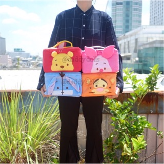 กระเป๋าเครื่องสำอางค์ Cutie Pooh หมีพูห์ &amp; Eeyore อียอร์ &amp; Piglet พิกเล็ต &amp; Tigger ทิกเกอร์ Spring 6x9นิ้ว พู พูห์ หมีพู