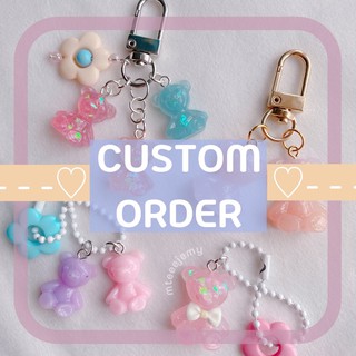 custom order ♡ : พวงกุญแจน้องหมี