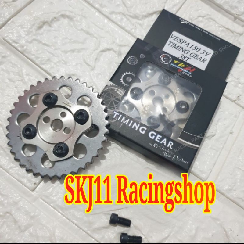 MATA Timing Gear ปรับ TWH Racing Vespa Piaggio Matic 150 3V 38T Eye 38