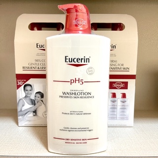 EUCERIN PH5 WASHLOTION 1000ML exp: 2024 อาบน้ำ1ลิตร