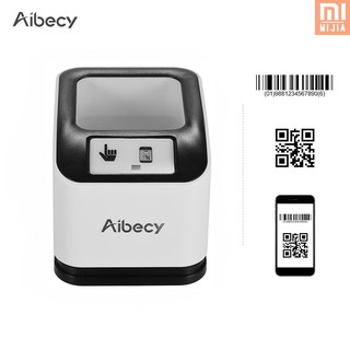 Aibecy 2200 เครื่องสแกนบาร์โค้ด แบบตั้งโต๊ะ หน้าจอรอบทิศทาง 1D/2D/QR