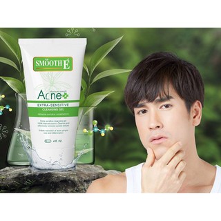 สมูทอี เจลล้างหน้า สูตรสิว Smooth E Acne Extra Sensitive Cleansing Gel