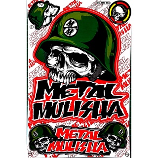 สติ๊กเกอร์แต่งรถ METAL MULISHA SE18 สติกเกอร์ติดรถมอไซค์ สติ๊กเกอร์หัวกระโหลก สติ๊กเกอร์แต่งรซิ่ง สติกเกอร์ติดรถ