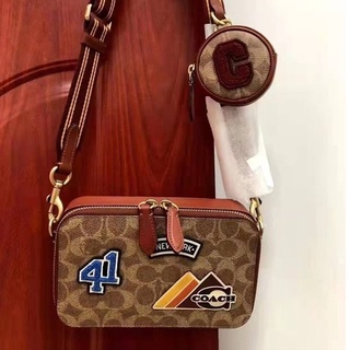 Outlet ส่วนลด🌈 Coach 6744 กระเป๋าสะพายไหล่ลายปักสไตล์ใหม่ล่าสุด กระเป๋าสะพายข้าง/สายโซ่