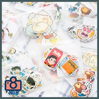 No.8 (50 ชิ้น) สติ๊กเกอร์ลายการ์ตูน กันน้ำ สติ๊กเกอร์การ์ตูน PVC สติ๊กเกอร์ตกแต่งไดอารี่ สติ๊กเกอร์เกาหลี คละลายน่ารักๆ