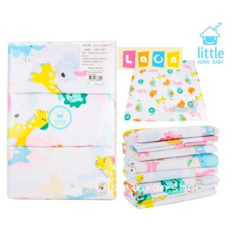 ผ้าอ้อม ผ้าอ้อมสาลู ผ้าอ้อมสาลูพิมลาย-สีพื้น เกรด A Little Home baby แพค 12 ผืน 21"/22"/24"/27" นิ้ว พร้อมส่ง!!!