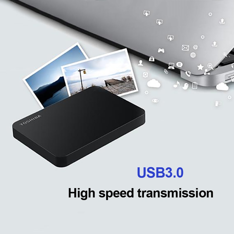 TOSHIBA Canvio Basics 3.0 Portable Hard Drive 1TB 2TB External Hard Drive HDD #7