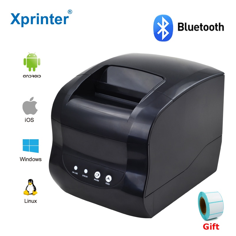 please COD Xprinter 365B Thermal Label Barcode Pos Printer Bluetooth ...