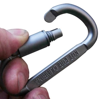 คาราบิเนอร์ Carabiner Aluminum spring carabiner ห้อยเปล แบบตะขอเกี่ยวสำหรับแขวนของ หรือยึดดึง อุปกรณ์สำหรับตั้งแคมป์