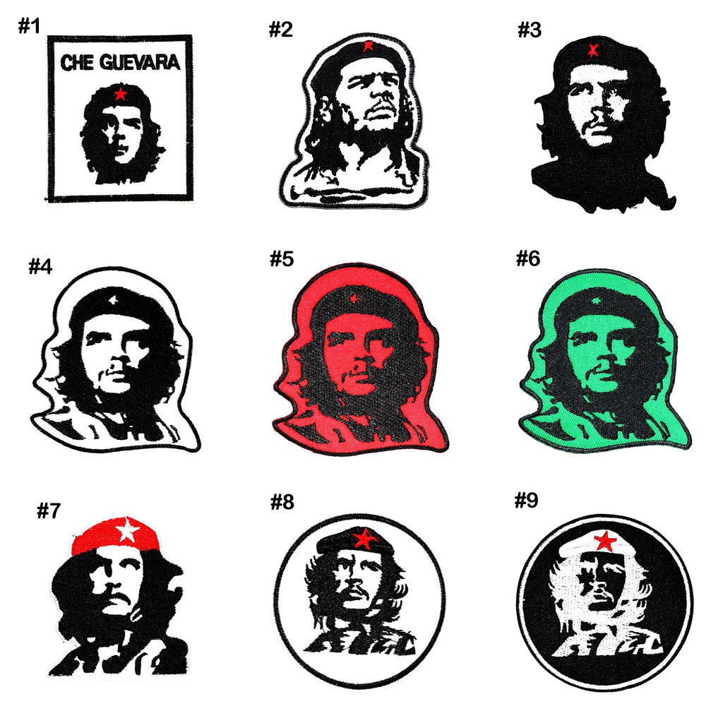 ตัวรีดติดเสื้อ งานปัก เช เกบารา che guevara Patch WOP สัญลักษณ์ สิทธิเสรีภาพ ความเสมอภาค  DIY ตัวรีด อาร์มติดเสื้อ สิทธิ