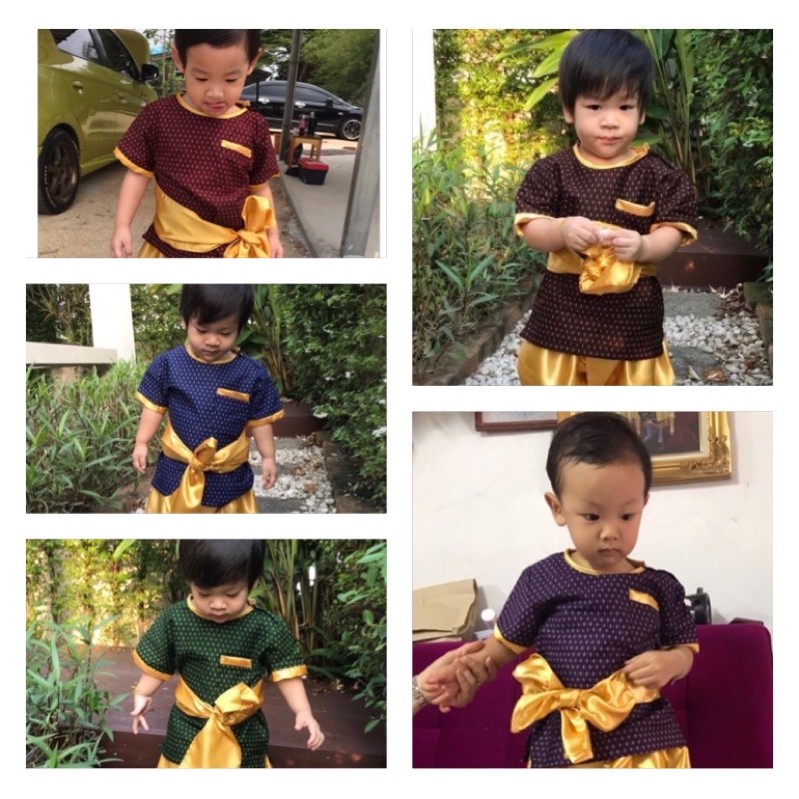 เสื้อผ้าคอสตอน พิมพ์ลายไทย(เฉพาะเสื้อ)