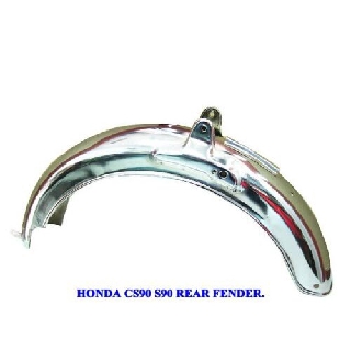 HONDA CS90 S90 S110 "CHROME" REAR FENDER  // บังโคลนหลัง เหล็กชุบโครเมี่ยม สินค้าคุณภาพดี