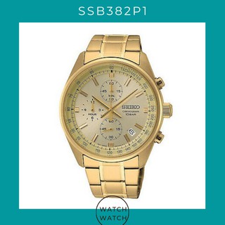 Seiko SSB382P1 SSB382P Quartz Chronograph Mens Watch