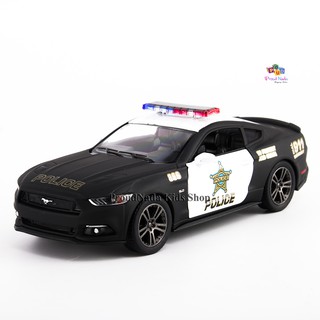 ProudNada Toys ของเล่นเด็กรถเหล็กโมเดลรถตำรวจฟอร์ด มัสแตง 2015 Ford Mustang GT KT5386