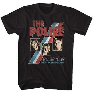 เสื้อยืด พิมพ์ลาย The Police Ghost In The Machine สีดํา สไตล์วินเทจ