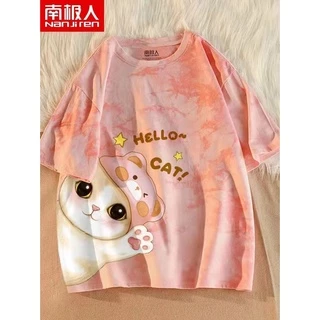 เสื้อยืดแฟชั่นผู้หญิงลายทางแขนสั้นคอกลม เนื้อผ้าดีใส่สบาย! ร้านขายสินค้าจากโรงงาน New Fashion women's #HAN SY SOCIETY