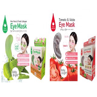 (ยกกล่อง/6ซอง)Baby Bright Tomato Gluta Aloe Vera Eye Mask เบบี้ไบร์ท มะเขือเทศ อโลเวร่า อาย มาร์คใต้ตา